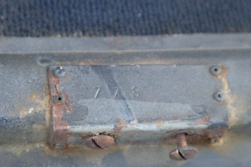Ferrari 250 GTE trunk panel body number